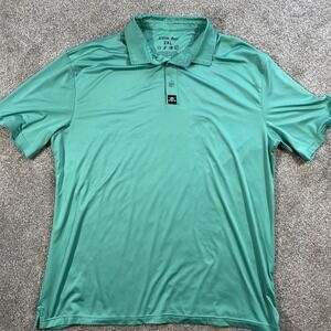 Tattoo‎ Golf Performance Polo Shirt Mens 2XL Green Short Sleeve Comfortable
